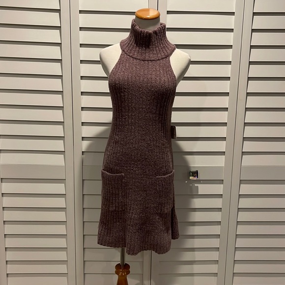Free People NWT Claude Dress in Brandy Wine Combo. - Picture 4 of 11